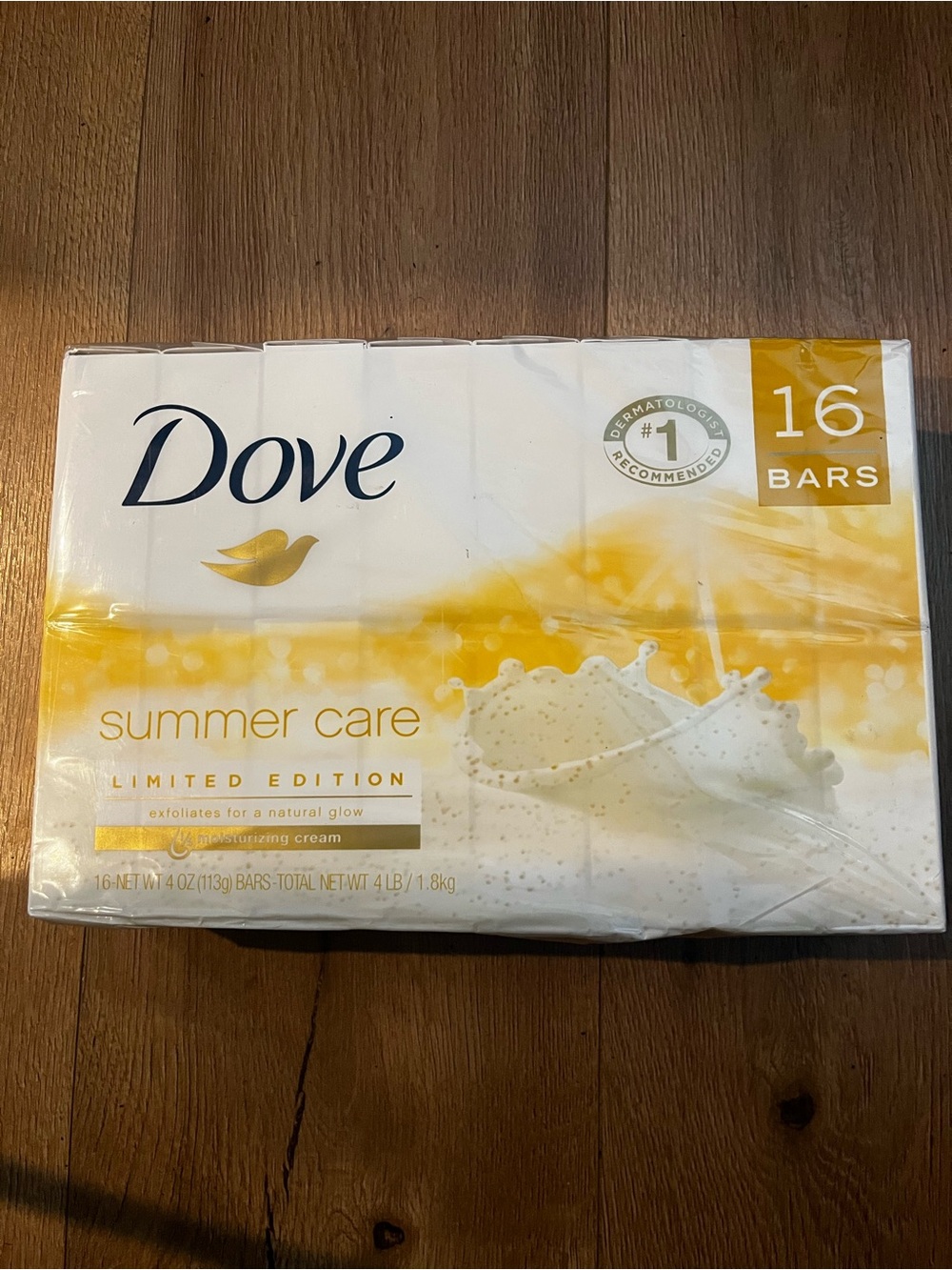 Dove Summer Care Limited Edition Bar Soap - White & Yellow (16 Bars)